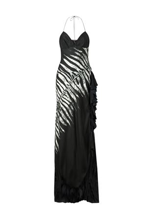 Vestito Zebra in twill di seta ROBERTO CAVALLI | UKT107RYN48D0446